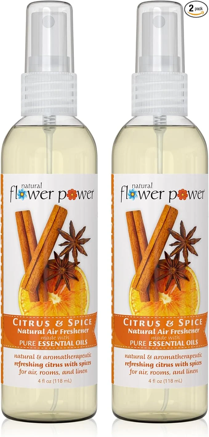 Carefully Designed Natural Flower Power Air Freshener Spray Pure