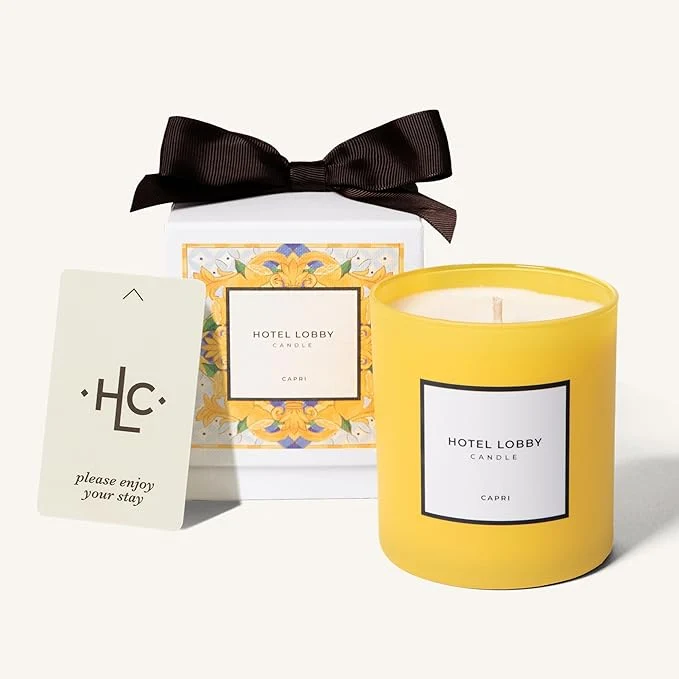 Smart Hotel Lobby Capri Candle – Hand-Poured 9.75oz Soy Wax Lightweight