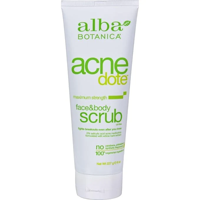 Premium Material Alba Botanica Natural Acnedote Face Body Scrub 8 Fl Oz Crafted