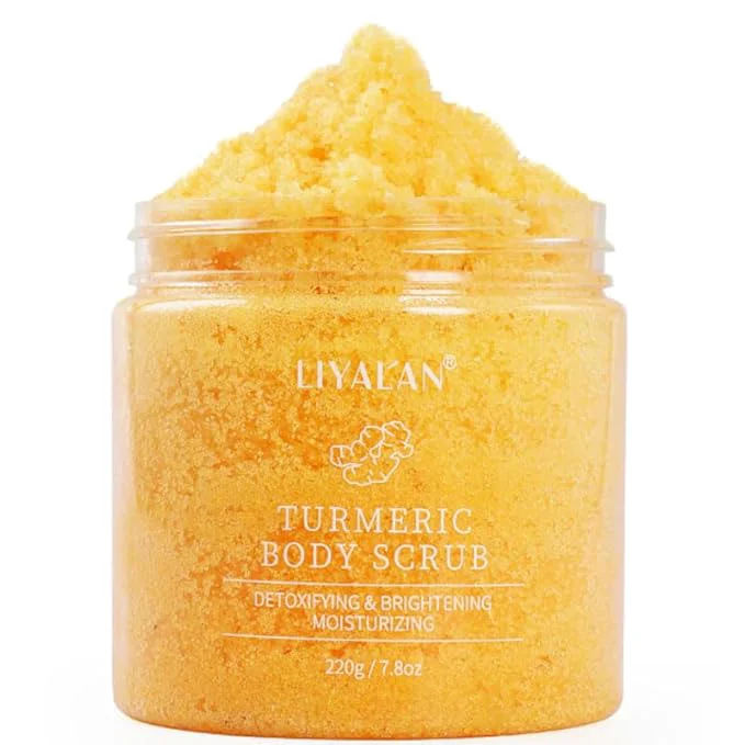 Contemporary Liyalan Turmeric Body Scrub Moisturizing and Exfoliating Body Foot Scrub High-End
