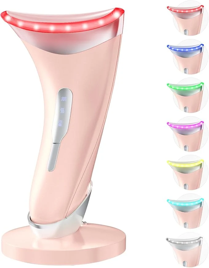 Responsible Dopsikn 7 Color Light Therapy Facial Massager Practical