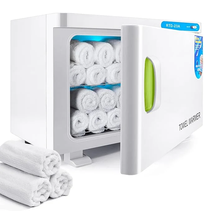 Modern Hot Towel Warmer 23L Hot Towel Cabinet 2-in-1 Heated Towel Warmer Luxury