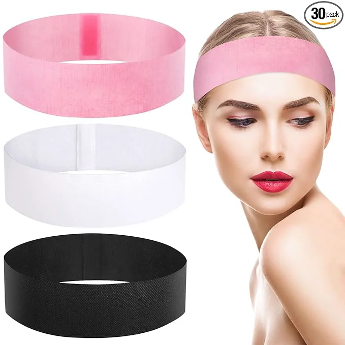 Convenient Pimoys 30 Count Disposable Headbands Genuine