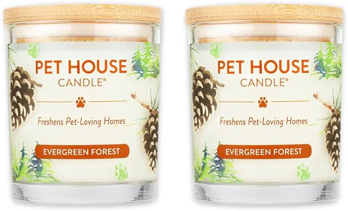 Detailed Pet House Candle Plant-Based Clean Burning Long Lasting Scented Pet Odor Candle Traditional