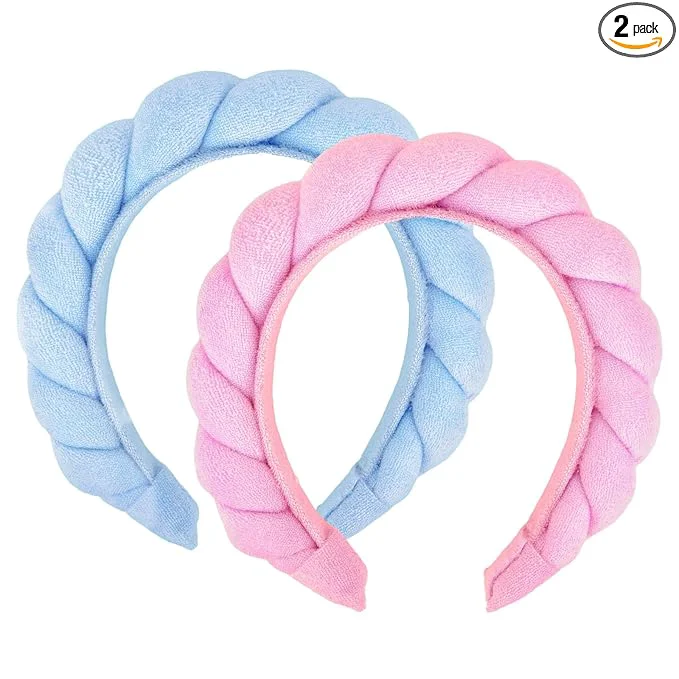 Pure Spa Headbands for Women Skincare Makeup Headband for Washing Face Puffy Bubble High-Quality