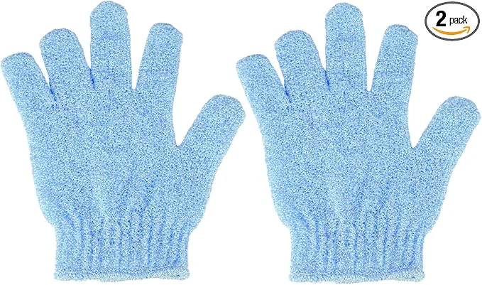 Authentic 2 Pcs Shower Gloves Exfoliating Gloves Exfoliating Mitt Exfoliating Body Carefully Designed