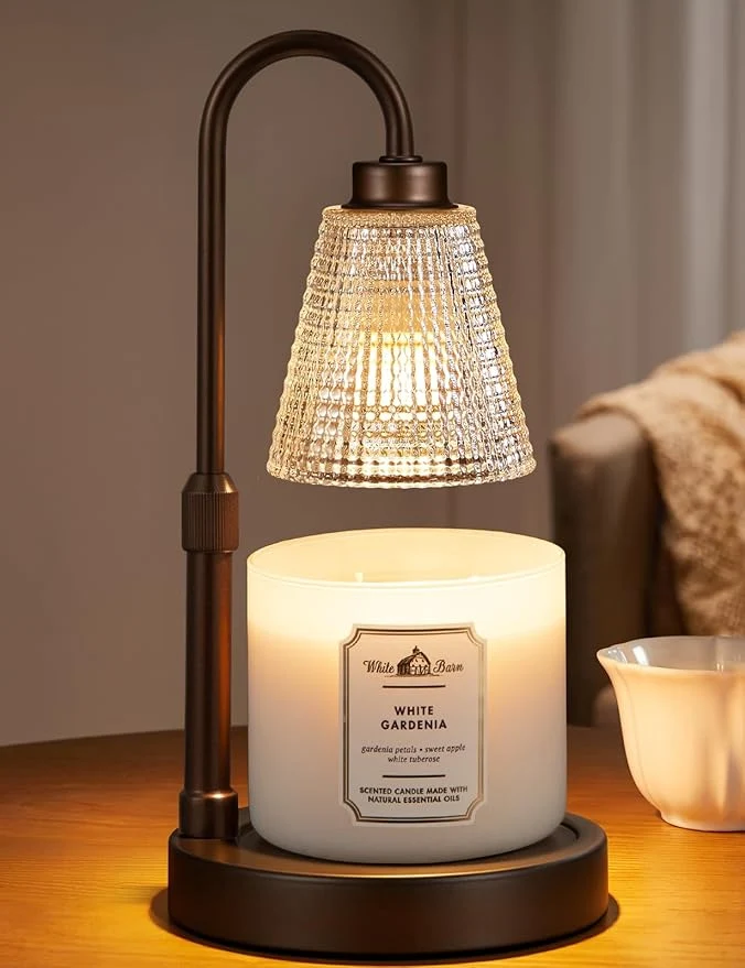 Verified Big Brown Candle Warmer Lamp Contemporary