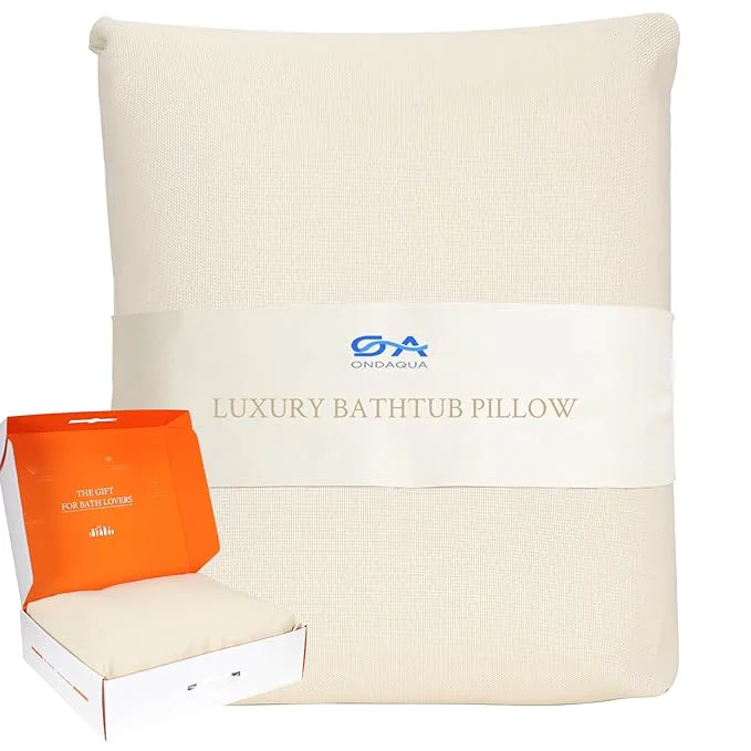 Dependable Luxury Bath Pillow for Bathtub Soft Comfortable Head Neck Back Support Fast