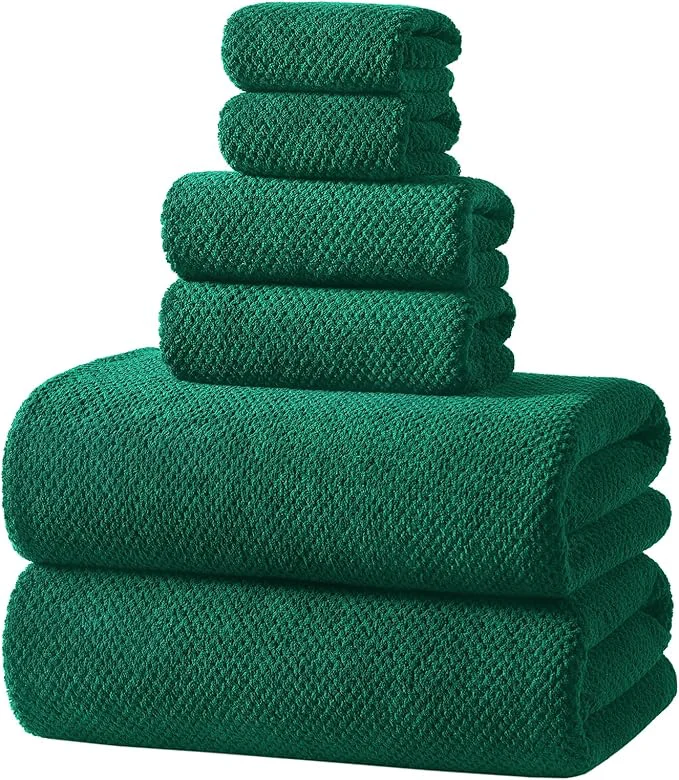 Traditional REDKISS Soft 6 Piece Bath Towel Set Genuine