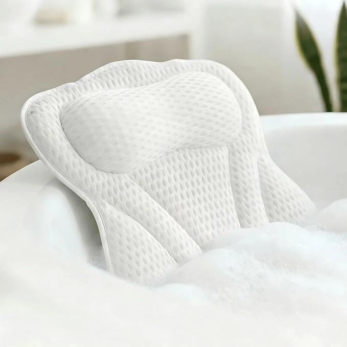 Exclusive Bath Pillow for Tub Soft Bathtub Pillow for Neck Back Support