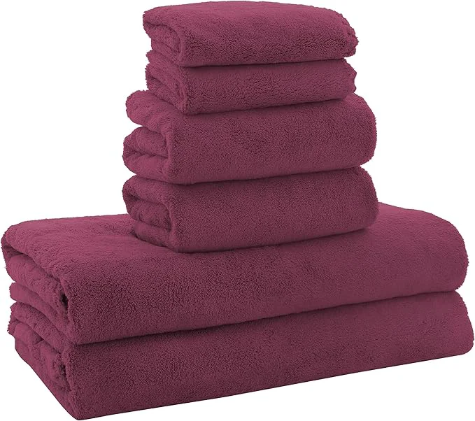 Innovative MOONQUEEN Ultra Soft Microfiber Coral Velvet Towel Set Prestigious