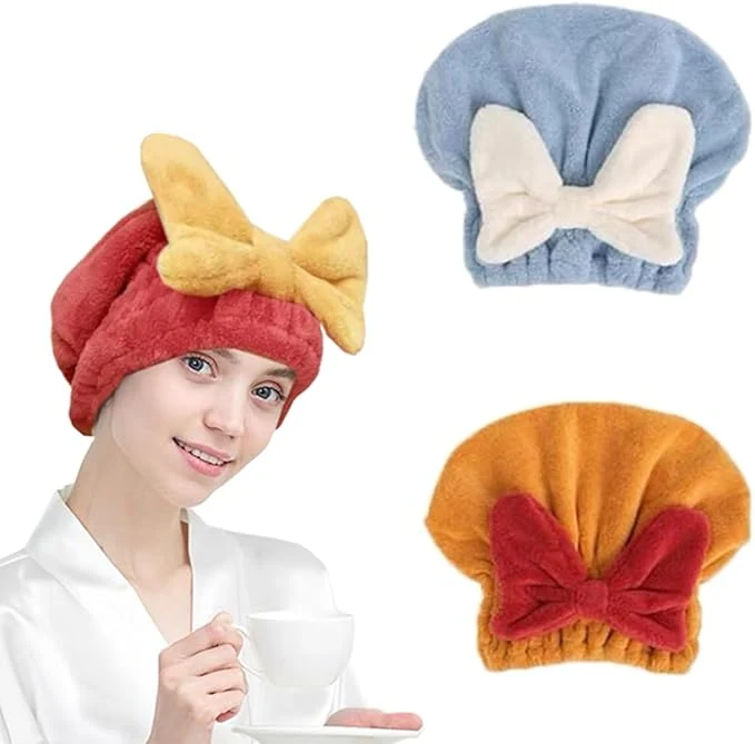 Luxury Microfiber Hair Towel Wrap for Women Detailed