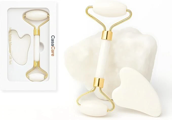 Practical Gua Sha Facial Tool and Jade Roller Set –Anti-Aging Tools Authentic