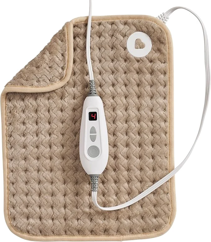 Elegant Brookstone Herringbone Portable Heating Pad Green