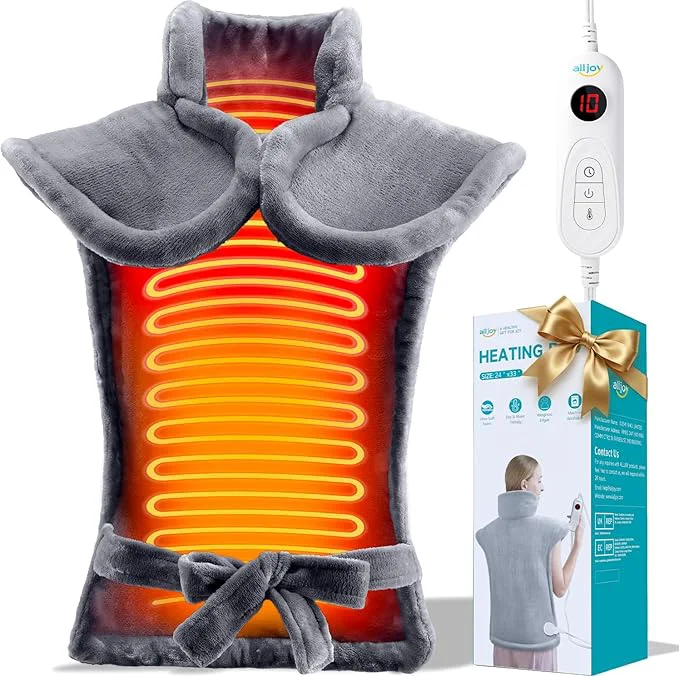 Luxury ALLJOY Heating Pad for Back Pain Relief Mothers Day Gifts for Mom Neck Prestigious