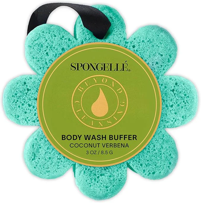 Casual Spongellé Coconut Verbena Wild Flower Bath Sponge Built-in Body Wash Body Professional