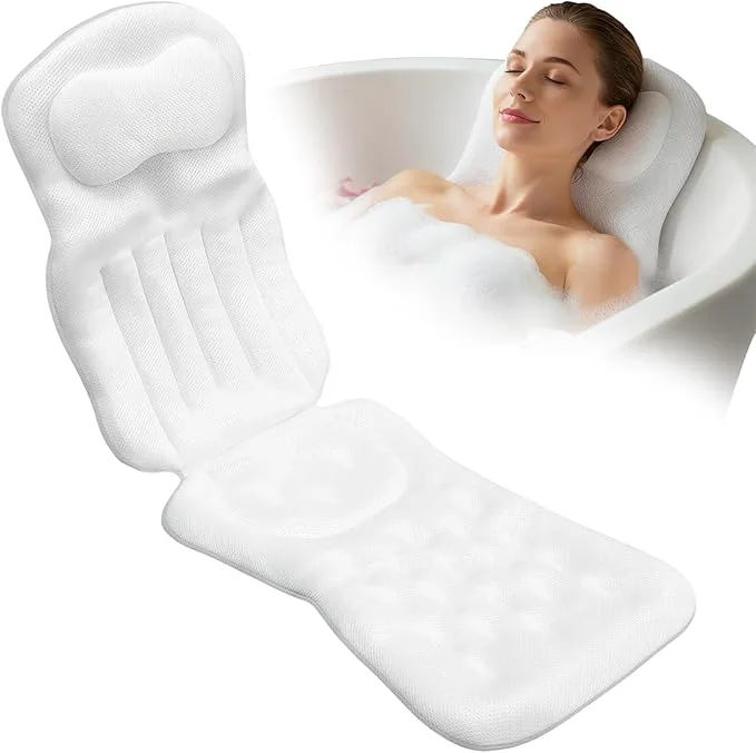 Environmentally Friendly Full Body Bath Pillow for Bathtub Thick Bathtub Cushion for Soaking Tub Comfortable