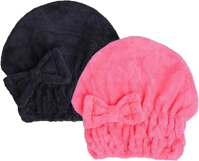 Easy-to-Use HOPESHINE Microfiber Hair Towel Cap High-Quality