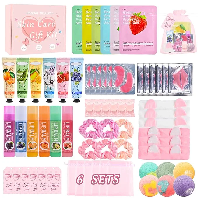 Fine Crafted KYDA 66PCS SPA Party Supplies for Women Include Face Masks Hand Cream Outstanding