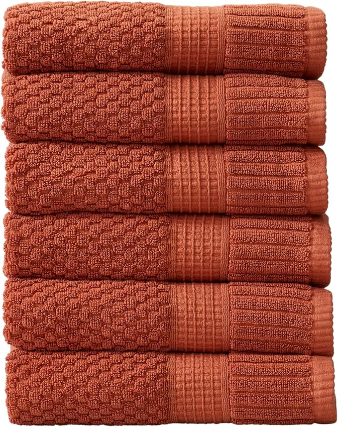 First-Class NY Loft Cotton Hand Towel 6 Pack Hand Towel Set Super Soft Absorbent Exceptional