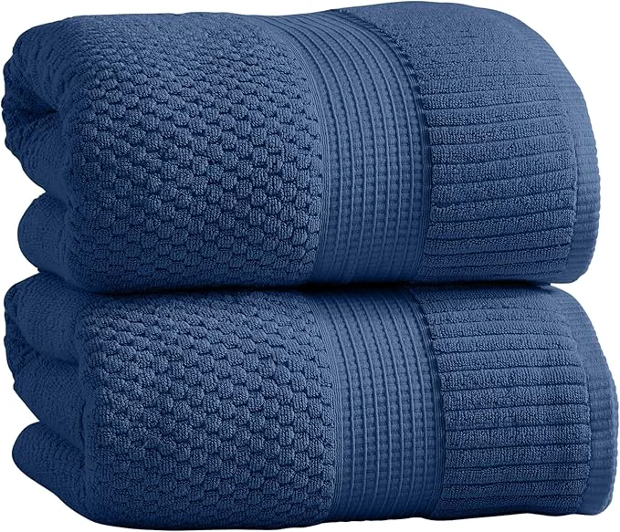 Superior NY Loft Cotton 2 Pack Bath Sheet Towel Set Super Soft Absorbent Fine Crafted