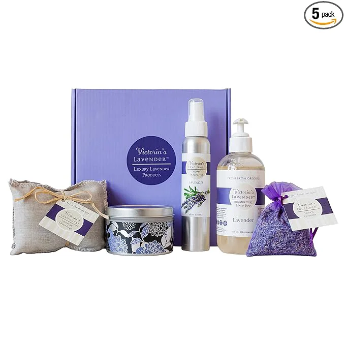 Enhanced Victoria's Lavender Home Essential Products Set Artisan