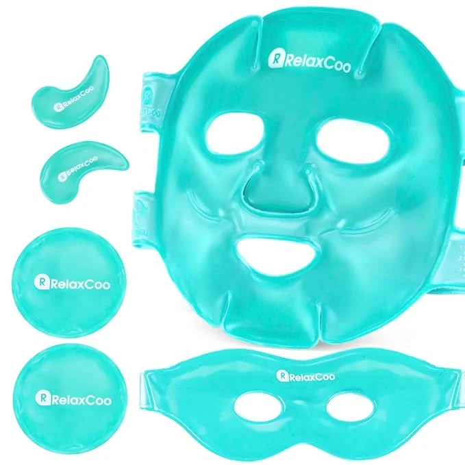 Unique RelaxCoo Ice Face Eye Mask for Dark Circles and Puffiness Cold Warm Compress Powerful