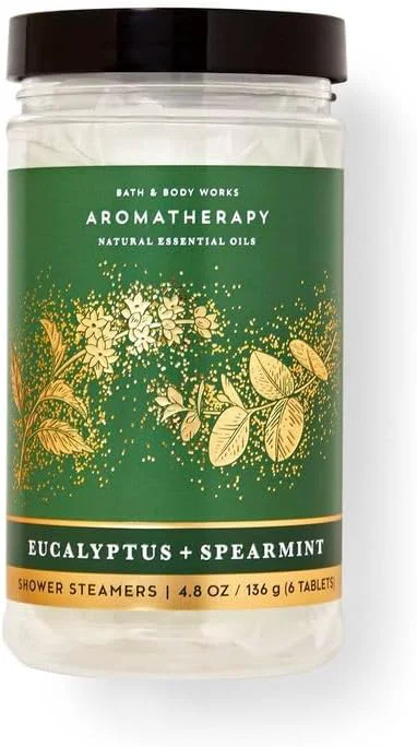 Green Bath Body Works Aromatherapy Shower Steamers 4.8 OZ 136 G Bottle Outstanding