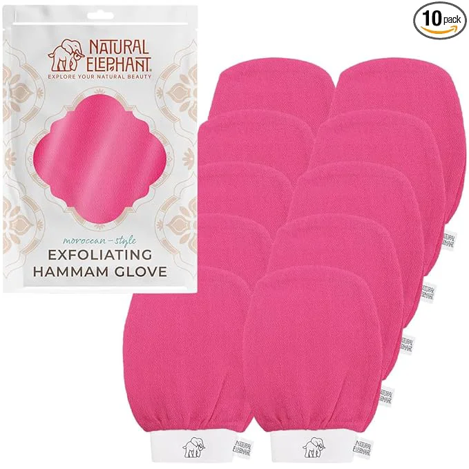 Responsible Natural Elephant Exfoliating Hammam Glove Crafted