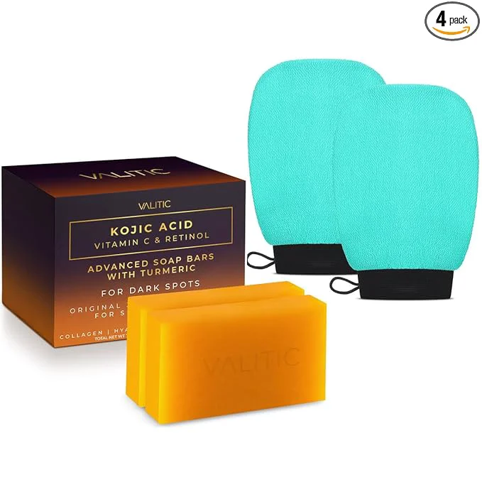 Contemporary VALITIC 2 Pack Kojic Acid Vitamin C Retinol Soap Bars Healthy