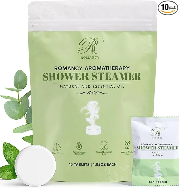 Easy-to-Use Shower Steamers Aromatherapy 10 Pack – Sinus Relief Congestion Vapor Tablets Recyclable