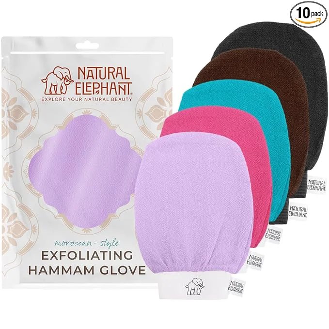 Flexible Natural Elephant Exfoliating Hammam Glove Minimalist
