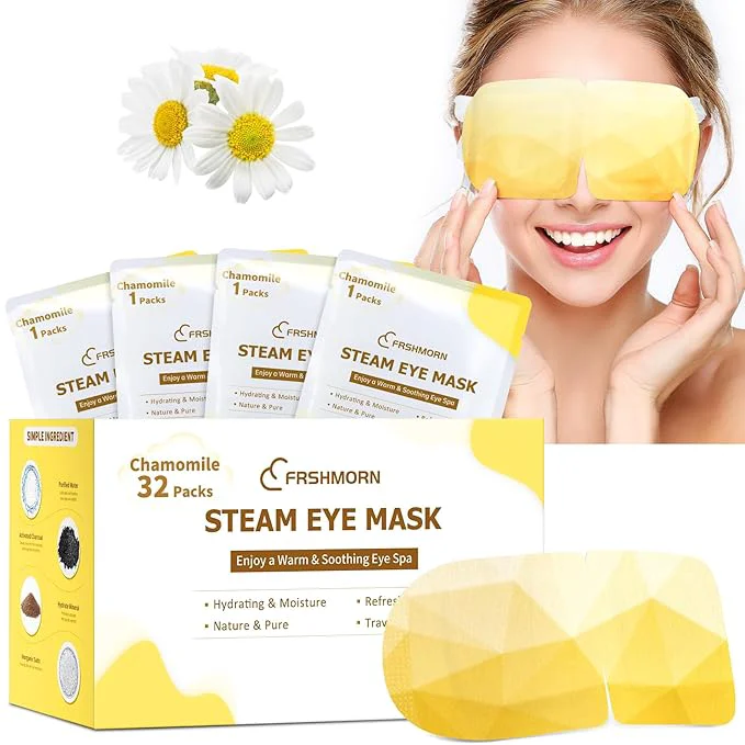 Luxury 32Packs Steam Eye Mask Heated Eye Mask Smart