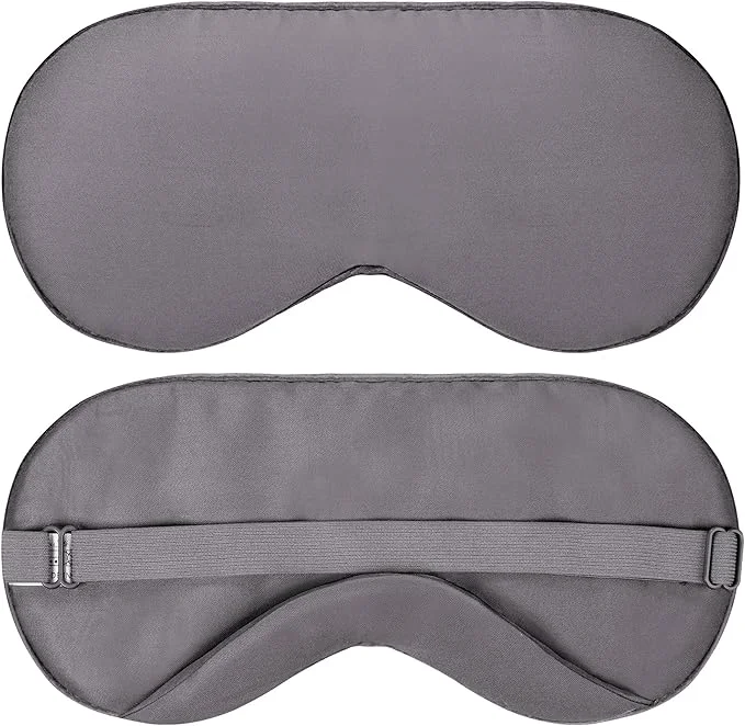 Professional Sleep Mask - Dark Gray Viscose Derived from Bamboo - Lightweight Eye Mask Traditional