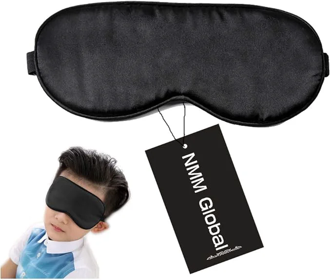 Classic Natural Silk Sleep Eye Mask Kids Cute Night Sleeping Mask Modern