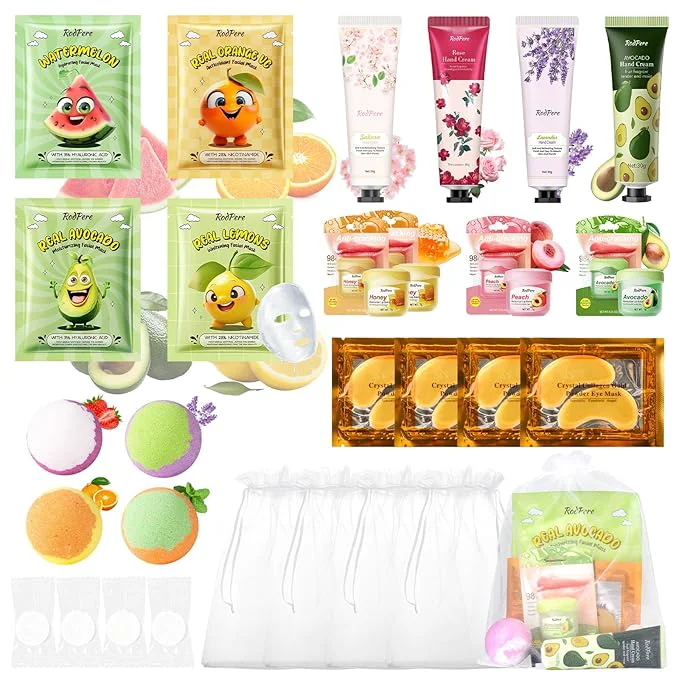 Excellent 28PCS Spa Party Supplies For Girls Spa Birthday Party Favors For 4 People Flexible