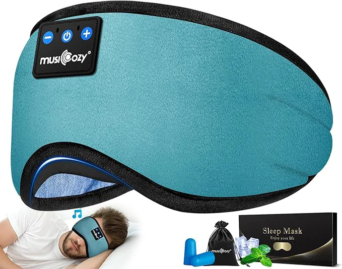 Optimized MUSICOZY Sleep Headphones Bluetooth 5.4 Headband Sleeping Eye Mask High-Grade