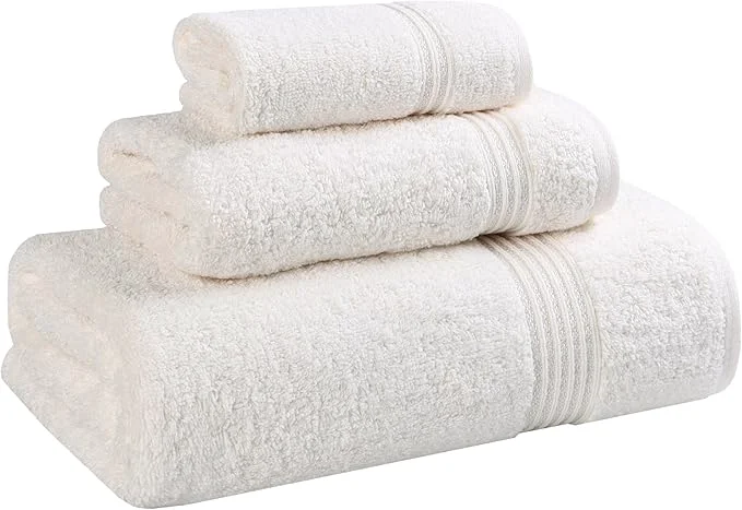 Artisan Superior Egyptian Cotton 3-Piece Towel Set Basic Towels Authentic