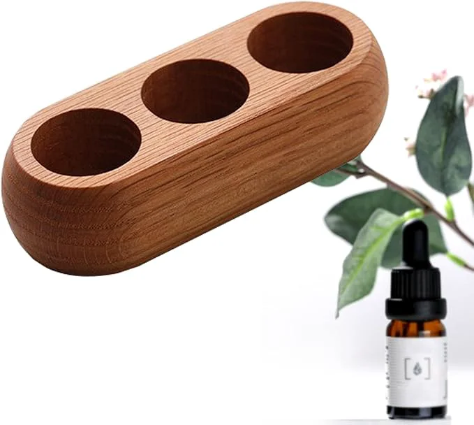 Stylish VolksRose Red Oak Essential Oil Organizer 5 20ml Fine