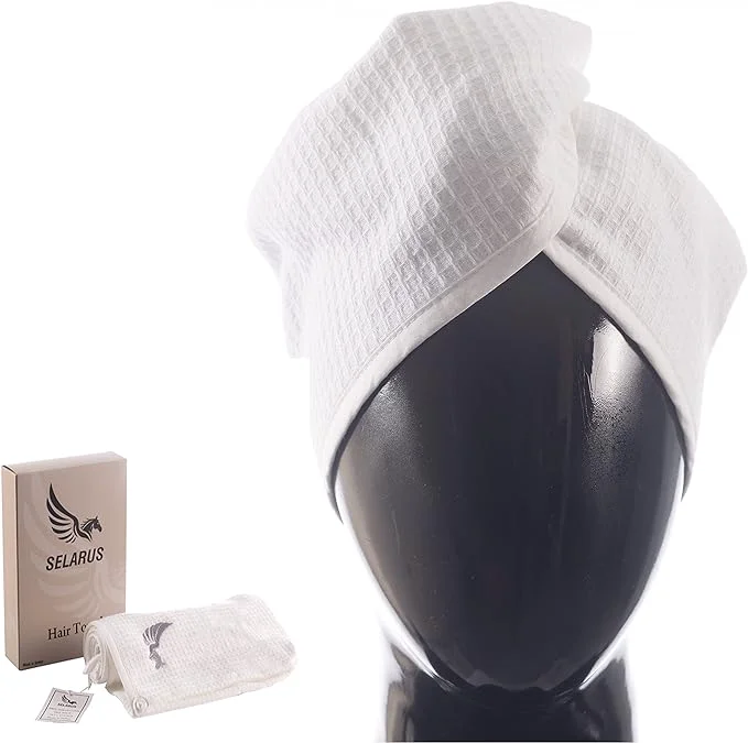 Superior Turkish Cotton Hair Towel Wrap Versatile
