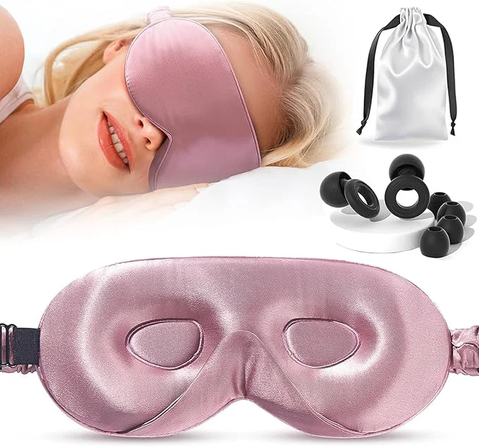 Trusted Adjustable Silk Sleep Mask for Custom Comfort 3D Contour Blackout Nose Wing Elegant