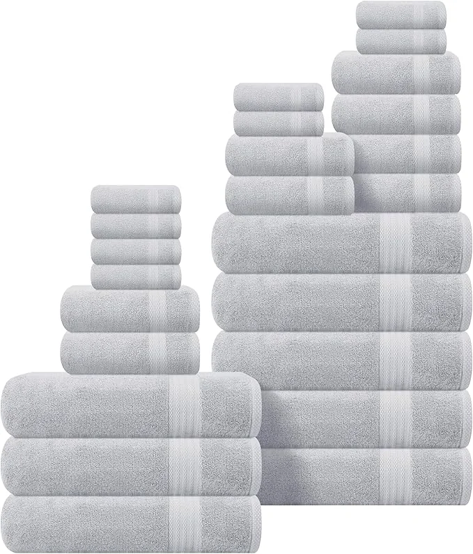 Smart GLAMBURG Ultra Soft 24-Piece Towel Set