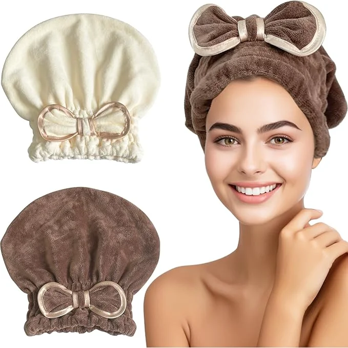 Healthy Jseng Microfiber Hair Towel Caps Selected