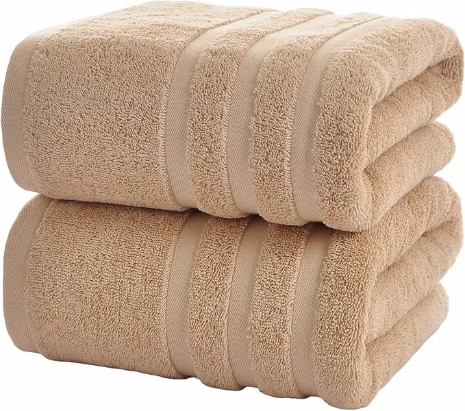 Clean Bath Towels 2 Pack 30 x 60 Inches Large Cotton Towels Comfortable Trendy
