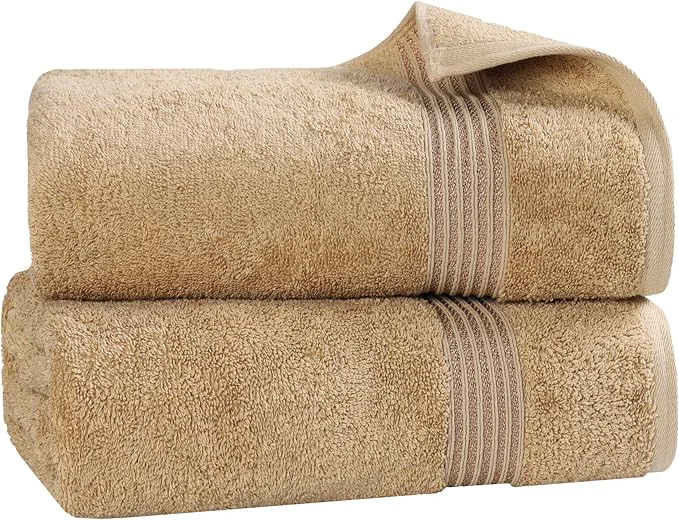 Quality Superior Egyptian Cotton 2-Piece Bath Sheet Towel Set Oversized Body Towels Practical