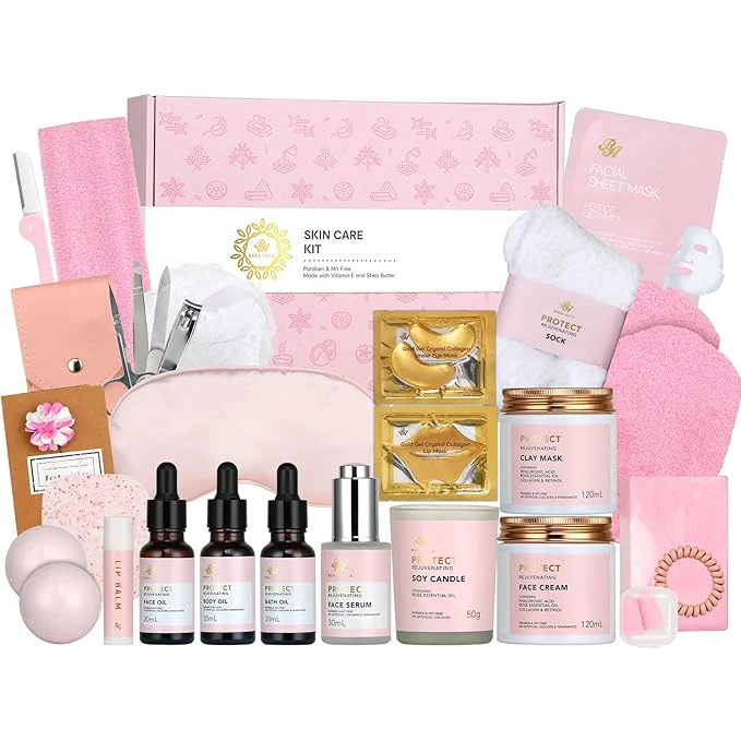 Functional 30pcs Mothers Day Gift Rose Facial Skin Care Set Traditional