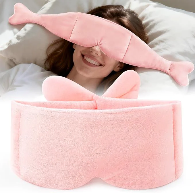 Expertly Made Weighted Eye Mask for Sleeping Soft Minky Sleep Mask for Side Sleeper Long-Lasting