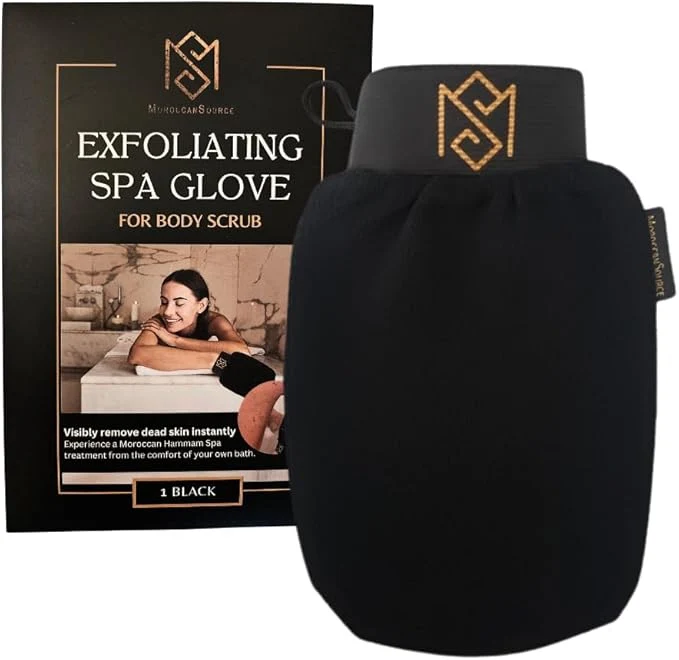 Solid Exfoliating Glove Kessa Mitt Body Scrubber Fine