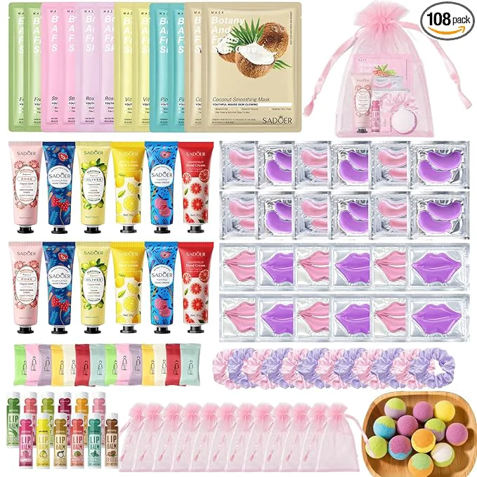 User-Friendly 108 PCS Spa Party Supplies for Women Spa Party Favors Include Facial Masks Effective