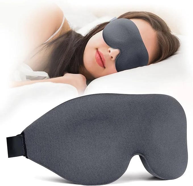 Easy-to-Use NEWVANGA Sleep Mask for Back and Side Sleeper Block Out Light Luxury Sleeping Minimalist